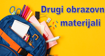 Obavijest o udžbenicima i radnim materijalima